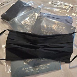 FaceMask Adult 2 Per Pk 3 Packs Adjustable Fabric Reusable New Flu Viruse Winter